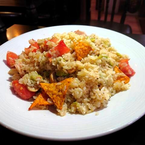 彩り野菜のチャーハン